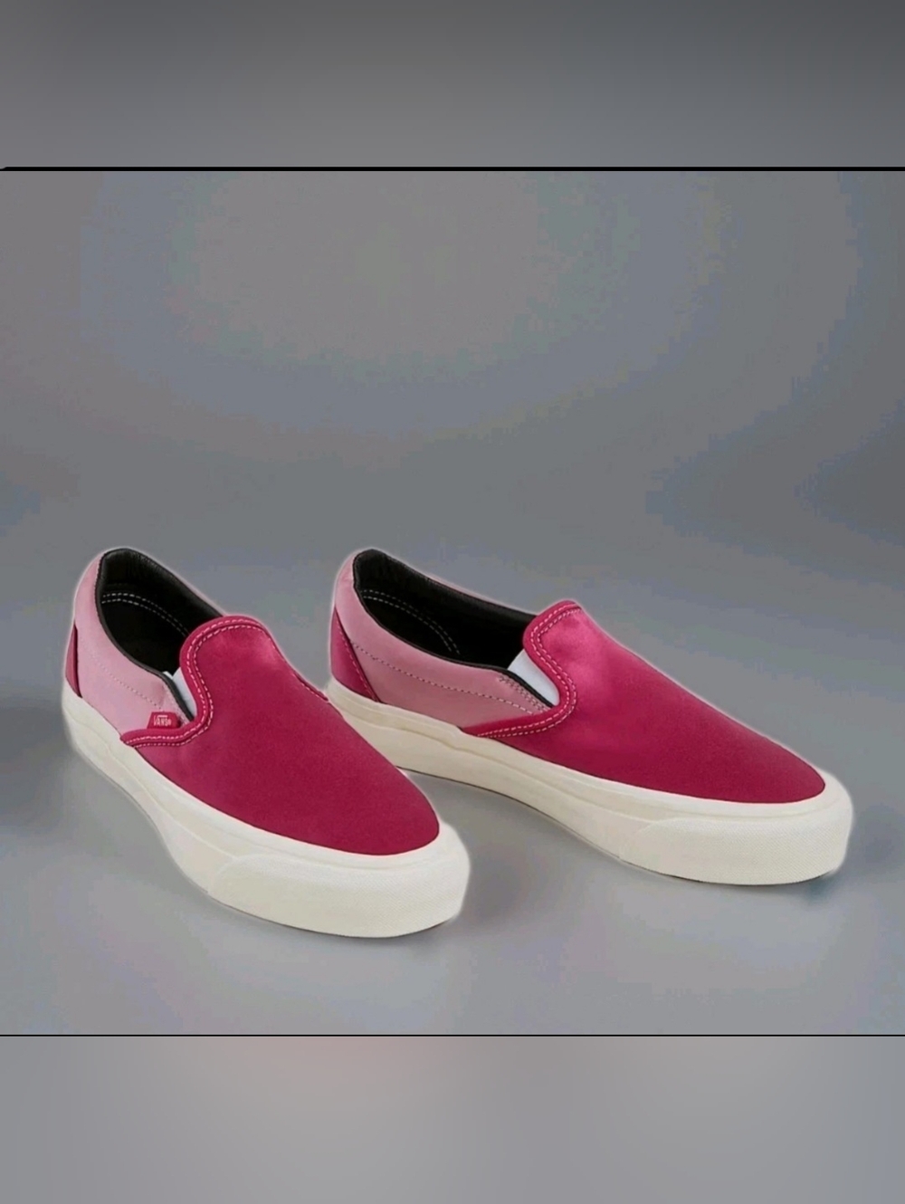 VANS Premium Slip-On 98 'Satin Pack - Cherry Red' ~ Ruby Pink | 9.5W / 8M *NWOB